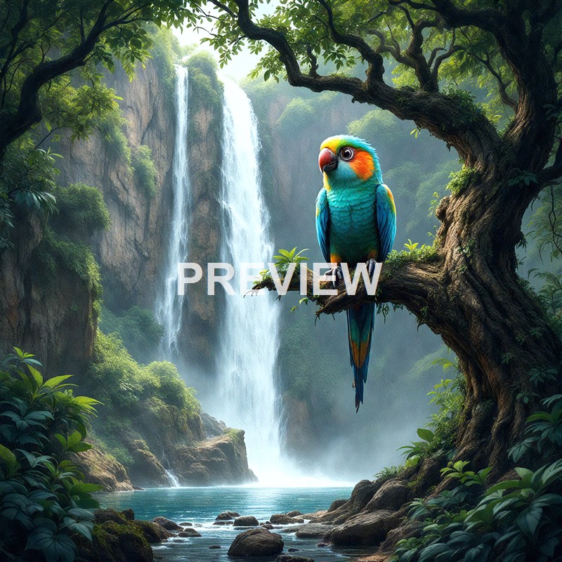 an-island-with-a-waterfall-and-a-rare-colorful-bird-s (9)_250320195840_Filename Text 2_01004_Filename Text 3_result